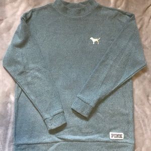 PINK Stadium mock neck sweater